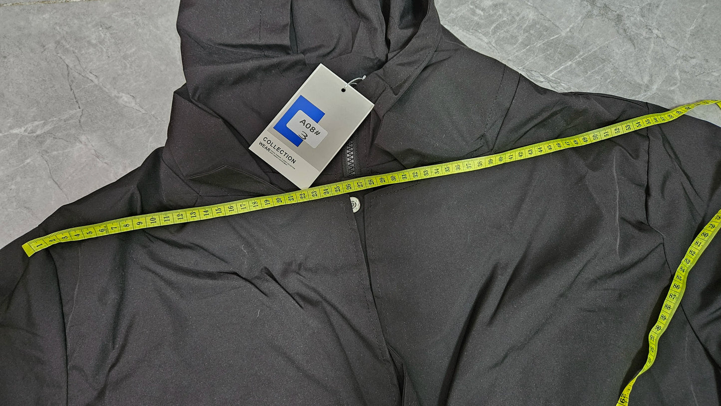 M&T Wear Men’s Korean Style Hooded Windbreaker – Two-Piece Mid-Length Jacket