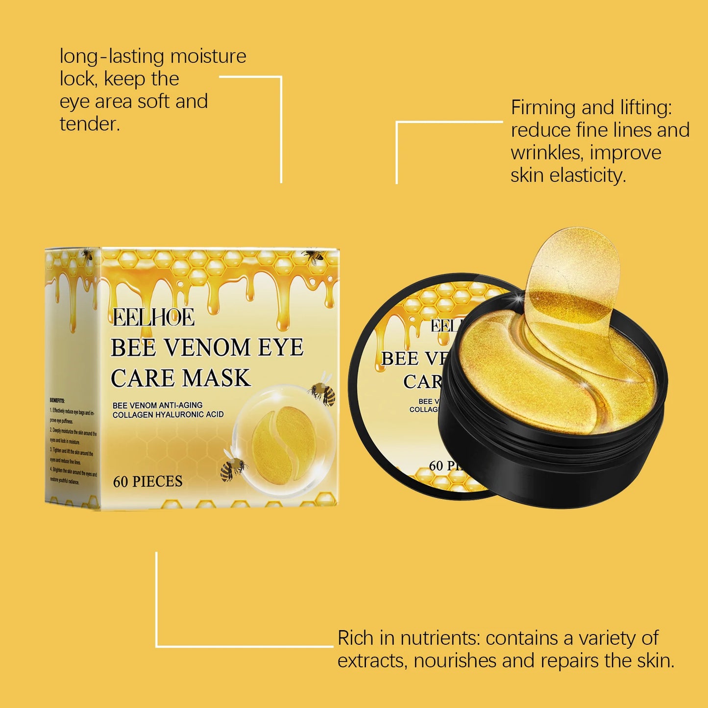 M&T Wear - Bee Venom Collagen Eye Patches (60pcs)