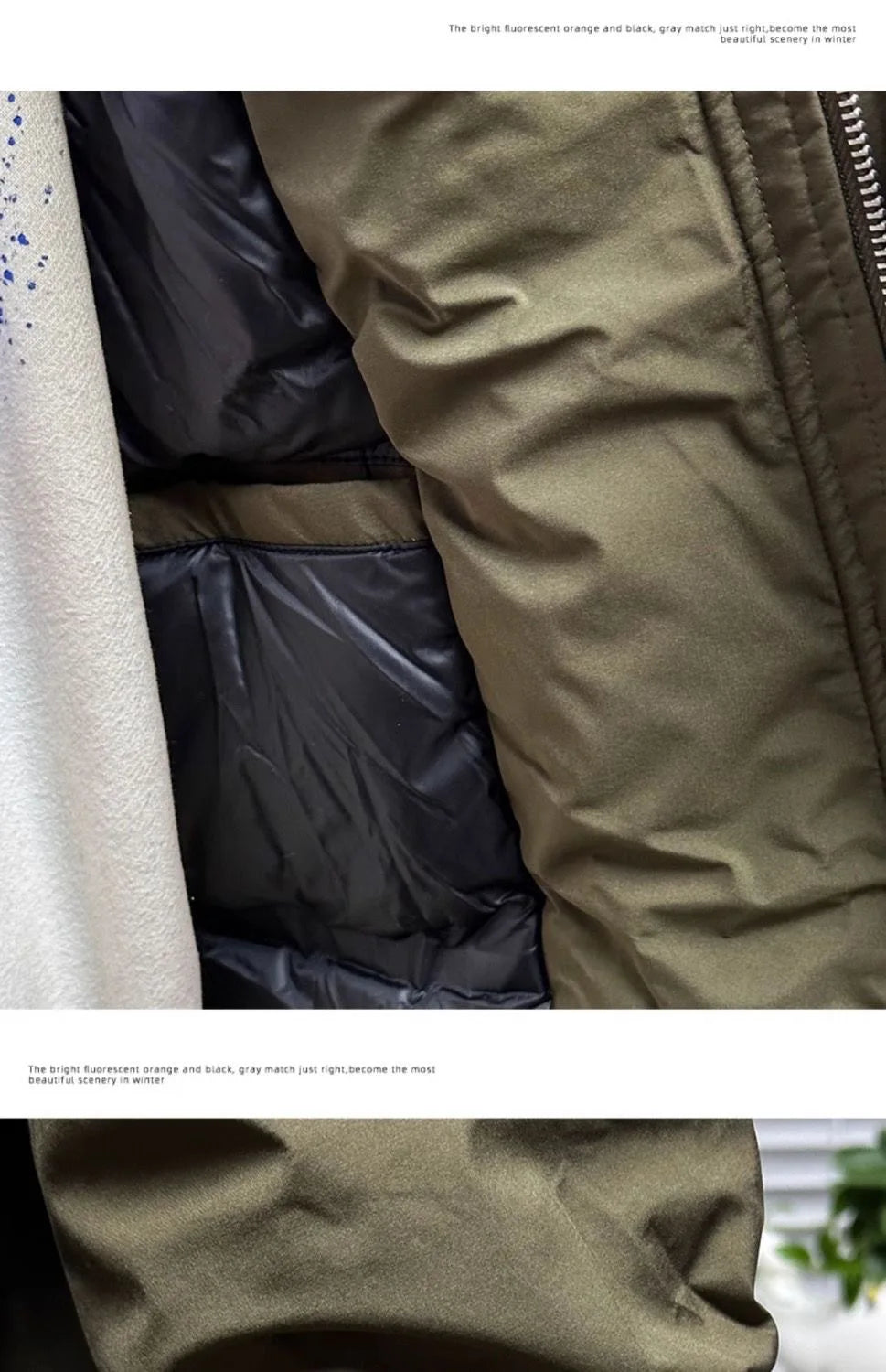 M&T Wear Men’s Korean Style Hooded Windbreaker – Two-Piece Mid-Length Jacket