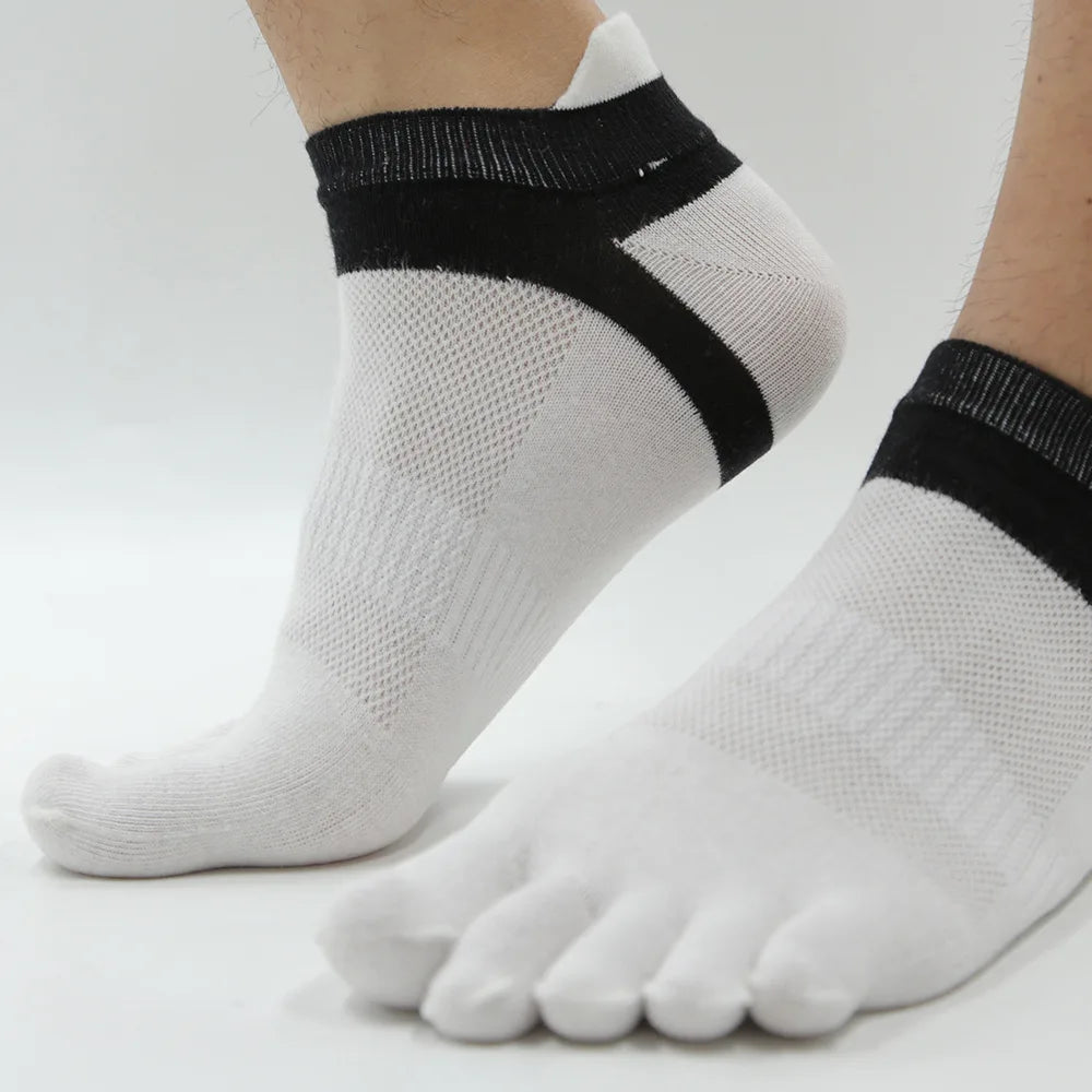 M&T Wear - Performance Cotton Mesh Finger Toe Socks for Men