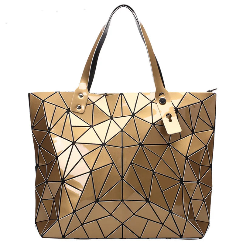 M&T Wear - Women’s Luxury Geometry Hologram Tote