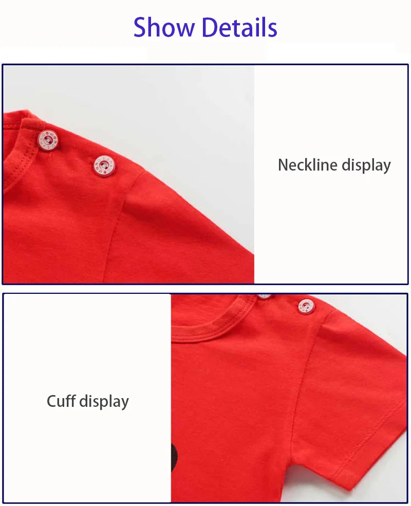 M&T Wear - Kids Clothes Set Baby Boy/Girl T-Shirt + Shorts Summer Clothing Cotton Cartoon Casual Boys Tracksuit Children Baby Clothes Set