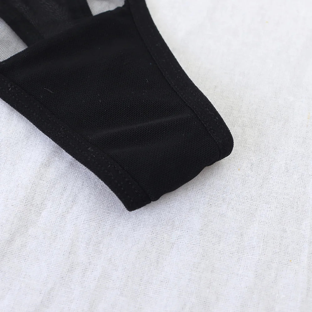 M&T Wear - Embroidered Lace Sexy Transparent Panties for Women