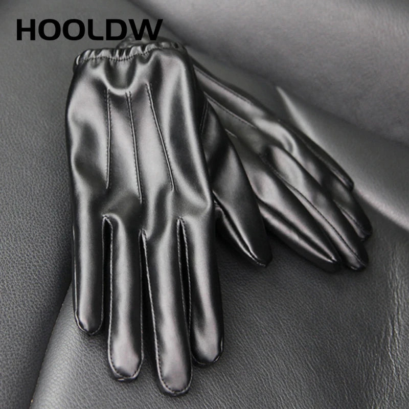 M&T Wear - Winter Gloves Men Women Luxurious PU Leather Cashmere Warm Driving Gloves Black Touch Screen Waterproof Gloves Mittens