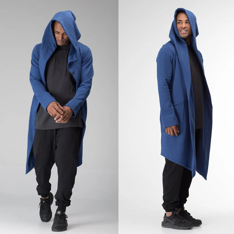 Oversized Hooded Cardigan Jacket - Unisex Spring Warm Coat, Solid Color Hoodie for Men & Women