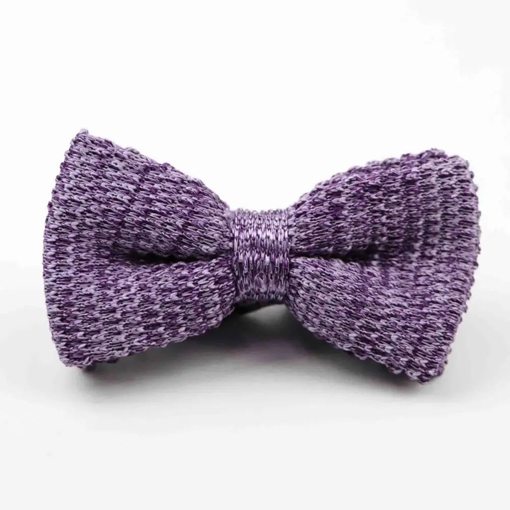 M&T Wear - Knitted Solid Color Tuxedo Bow Tie (Single/Double Deck)