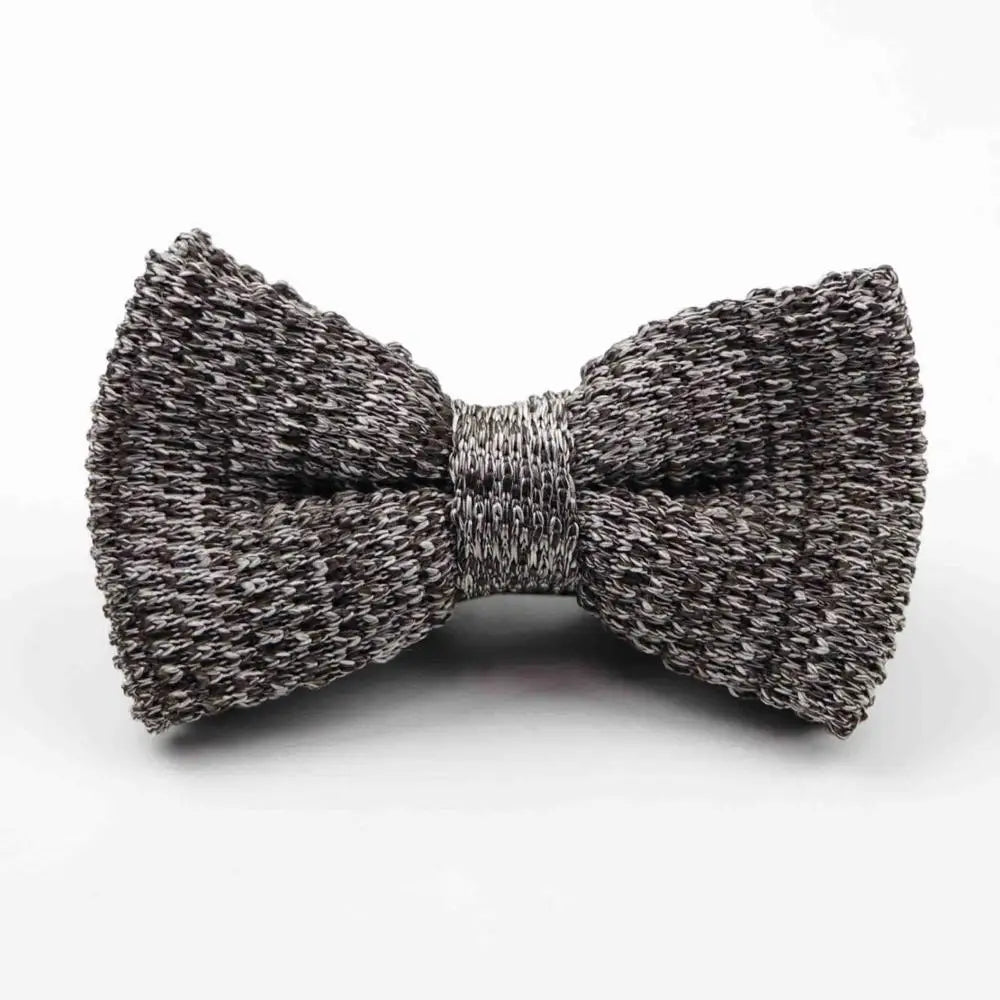 M&T Wear - Knitted Solid Color Tuxedo Bow Tie (Single/Double Deck)