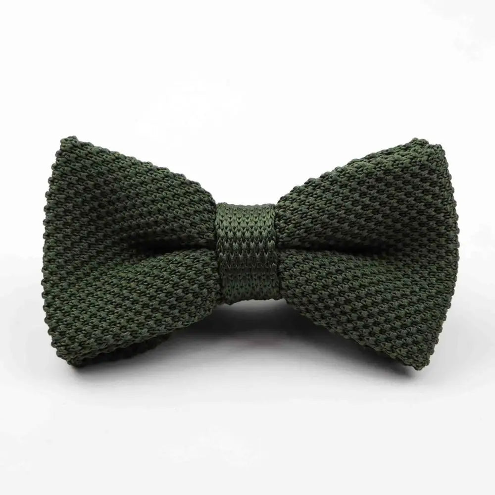 M&T Wear - Knitted Solid Color Tuxedo Bow Tie (Single/Double Deck)