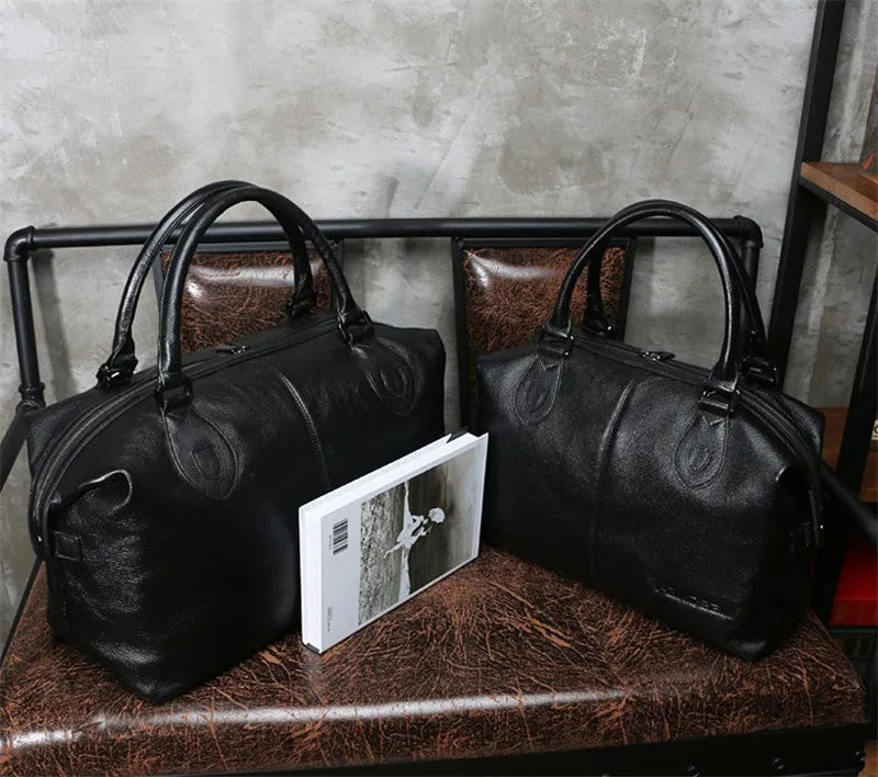 M&T Wear - New Fashion Genuine Leather Travel Duffle Bag & Weekend Tote