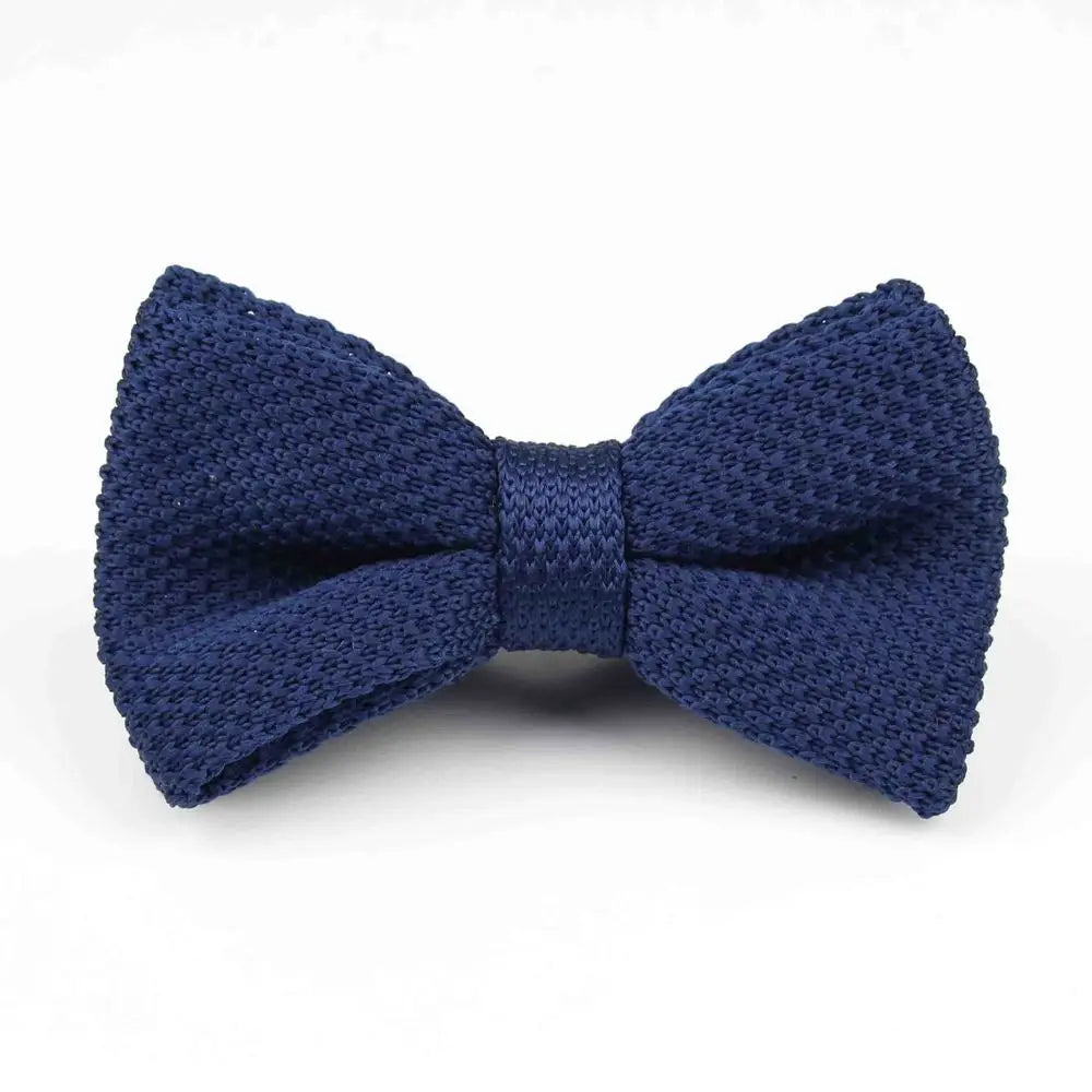 M&T Wear - Knitted Solid Color Tuxedo Bow Tie (Single/Double Deck)