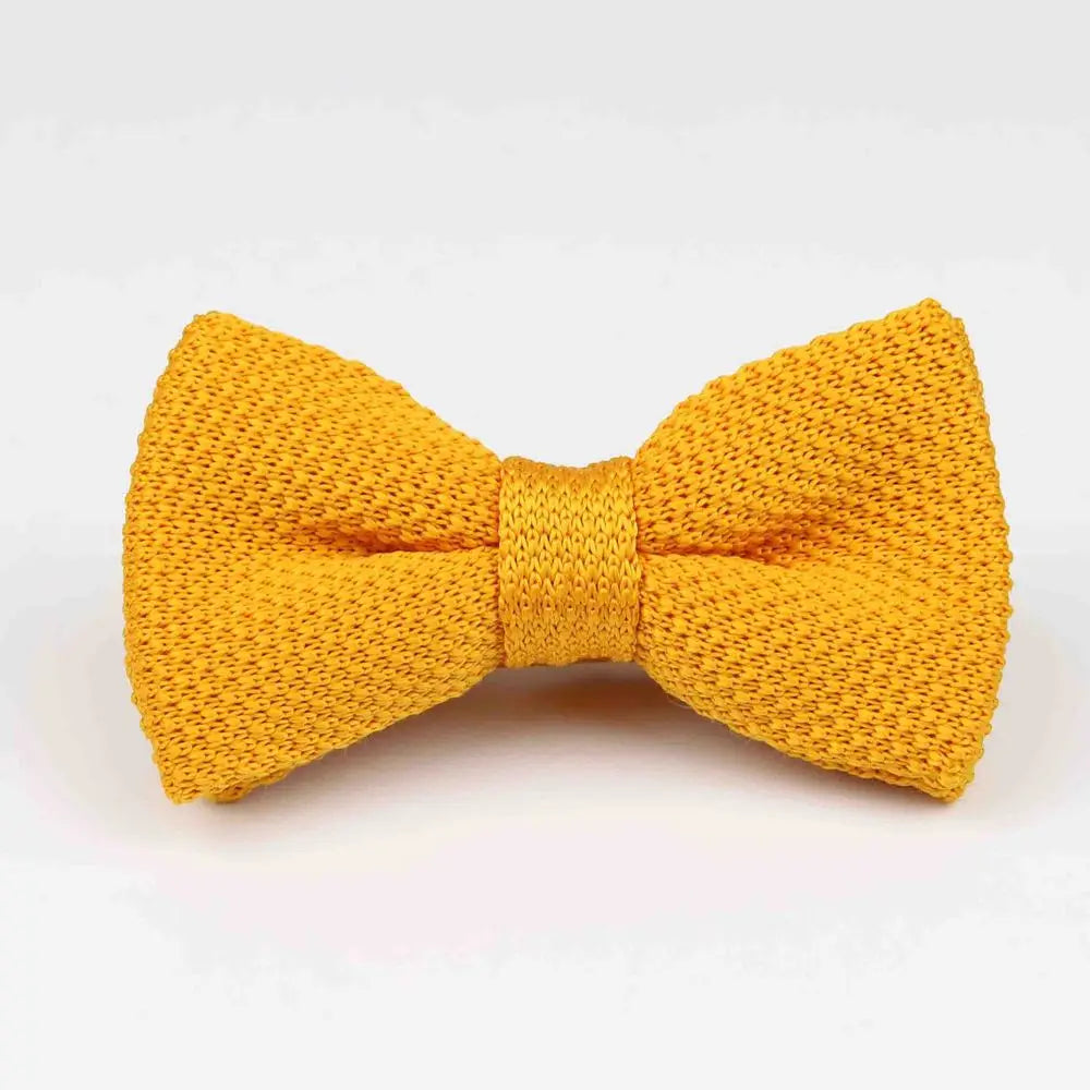 M&T Wear - Knitted Solid Color Tuxedo Bow Tie (Single/Double Deck)