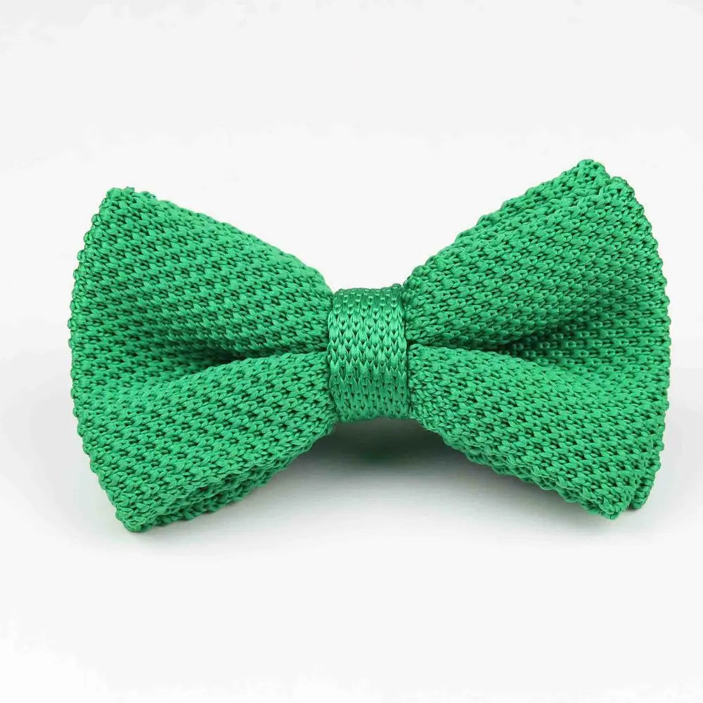 M&T Wear - Knitted Solid Color Tuxedo Bow Tie (Single/Double Deck)