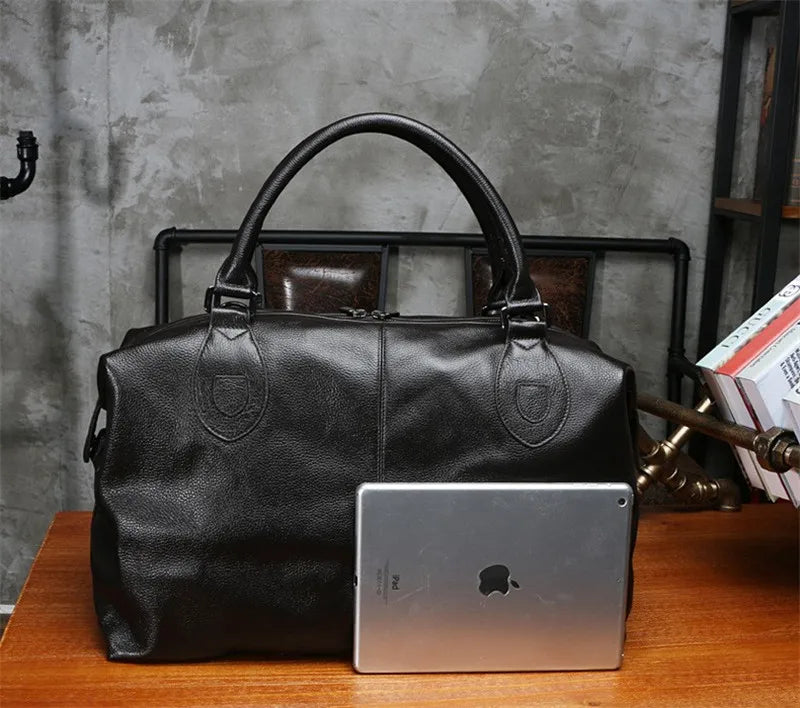 M&T Wear - New Fashion Genuine Leather Travel Duffle Bag & Weekend Tote