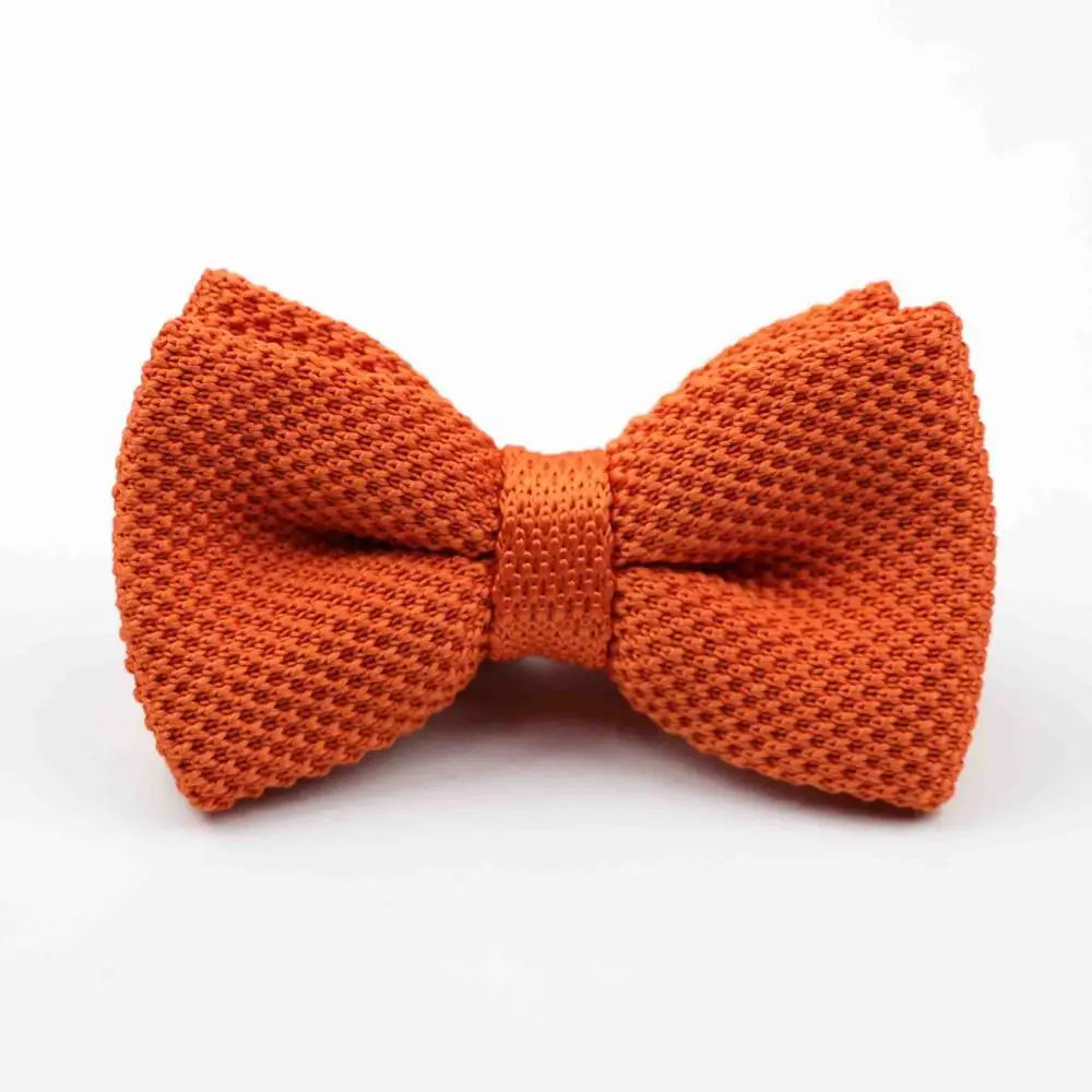 M&T Wear - Knitted Solid Color Tuxedo Bow Tie (Single/Double Deck)