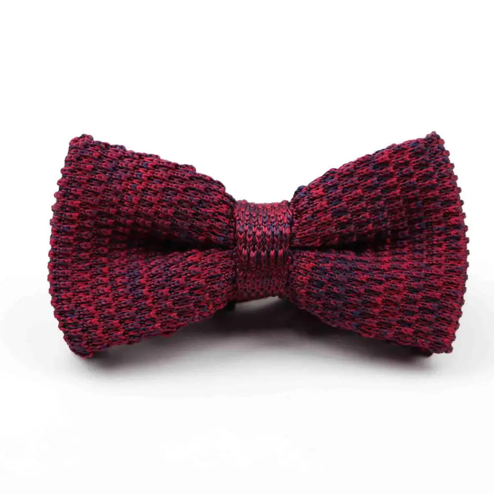 M&T Wear - Knitted Solid Color Tuxedo Bow Tie (Single/Double Deck)
