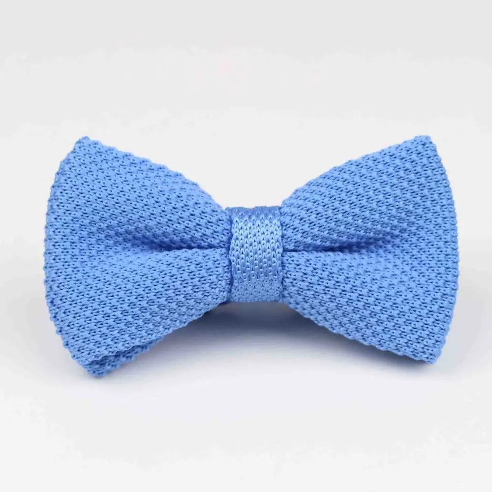 M&T Wear - Knitted Solid Color Tuxedo Bow Tie (Single/Double Deck)