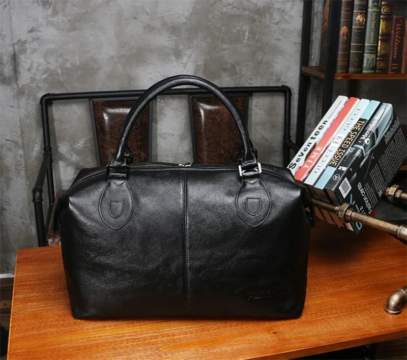 M&T Wear - New Fashion Genuine Leather Travel Duffle Bag & Weekend Tote