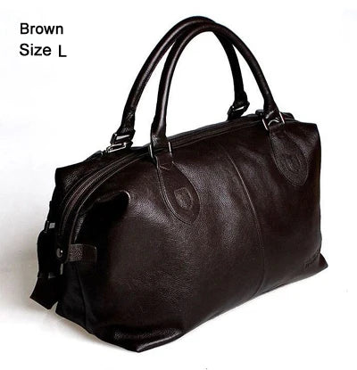 M&T Wear - New Fashion Genuine Leather Travel Duffle Bag & Weekend Tote