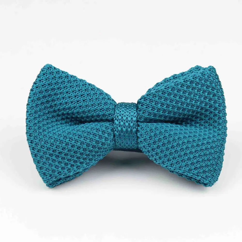 M&T Wear - Knitted Solid Color Tuxedo Bow Tie (Single/Double Deck)