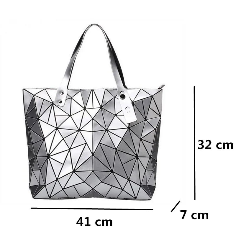 M&T Wear - Women’s Luxury Geometry Hologram Tote