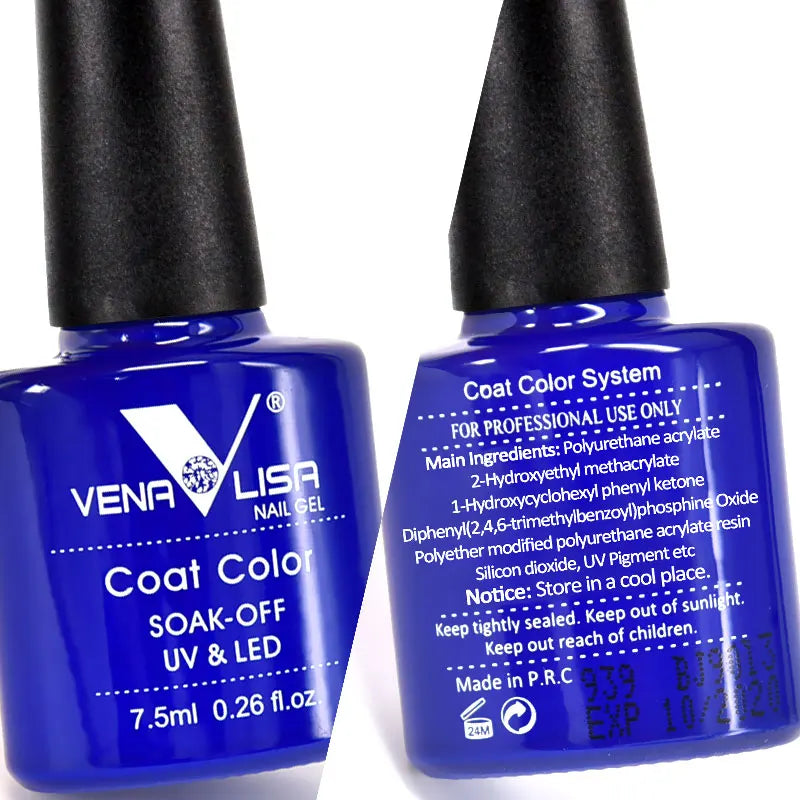 M&T Wear - Fashion UV Gel Nail Polish 7.5ml | Soak-Off Nail Varnish for Art & Design (60 Colors)