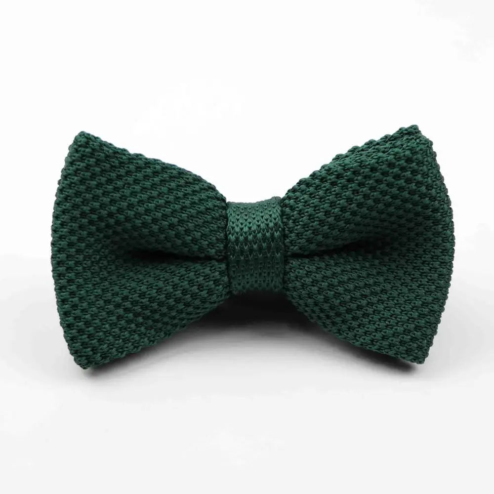 M&T Wear - Knitted Solid Color Tuxedo Bow Tie (Single/Double Deck)
