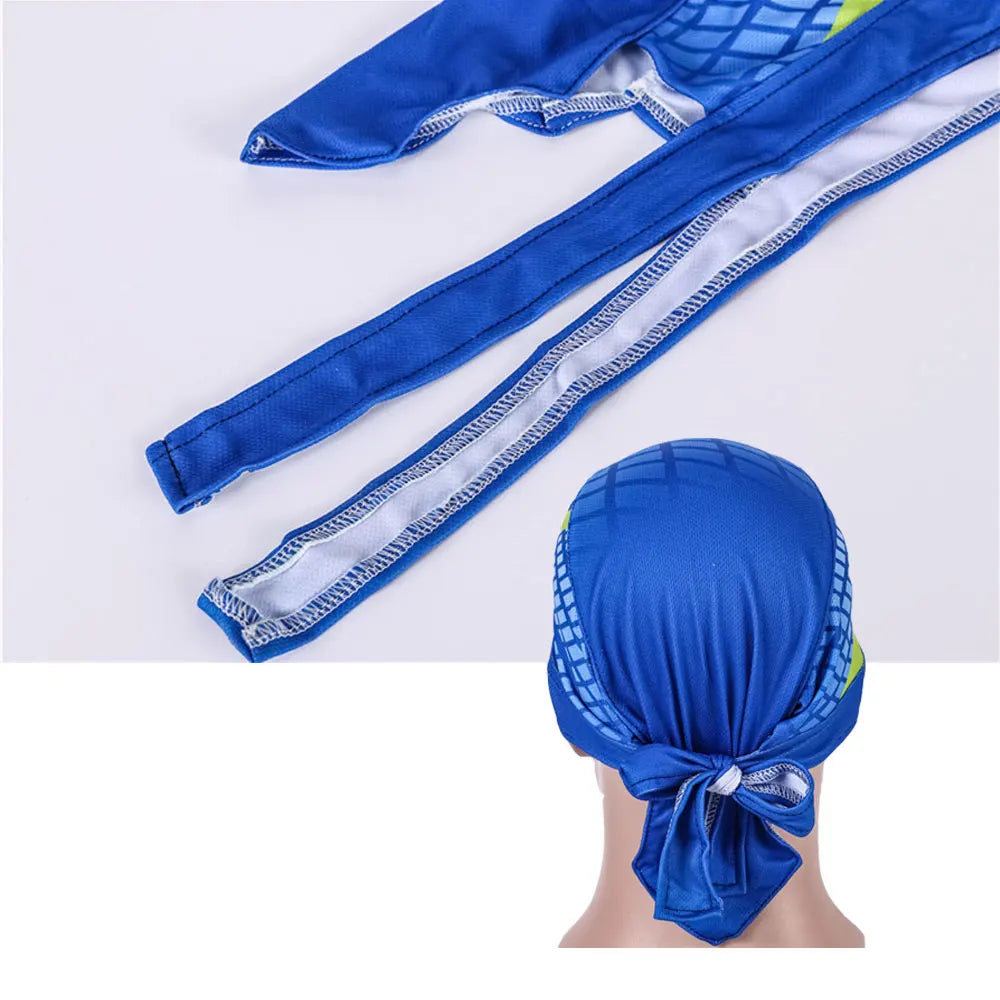 M&T Wear - Blue Cycling Cap & Pirate Headband