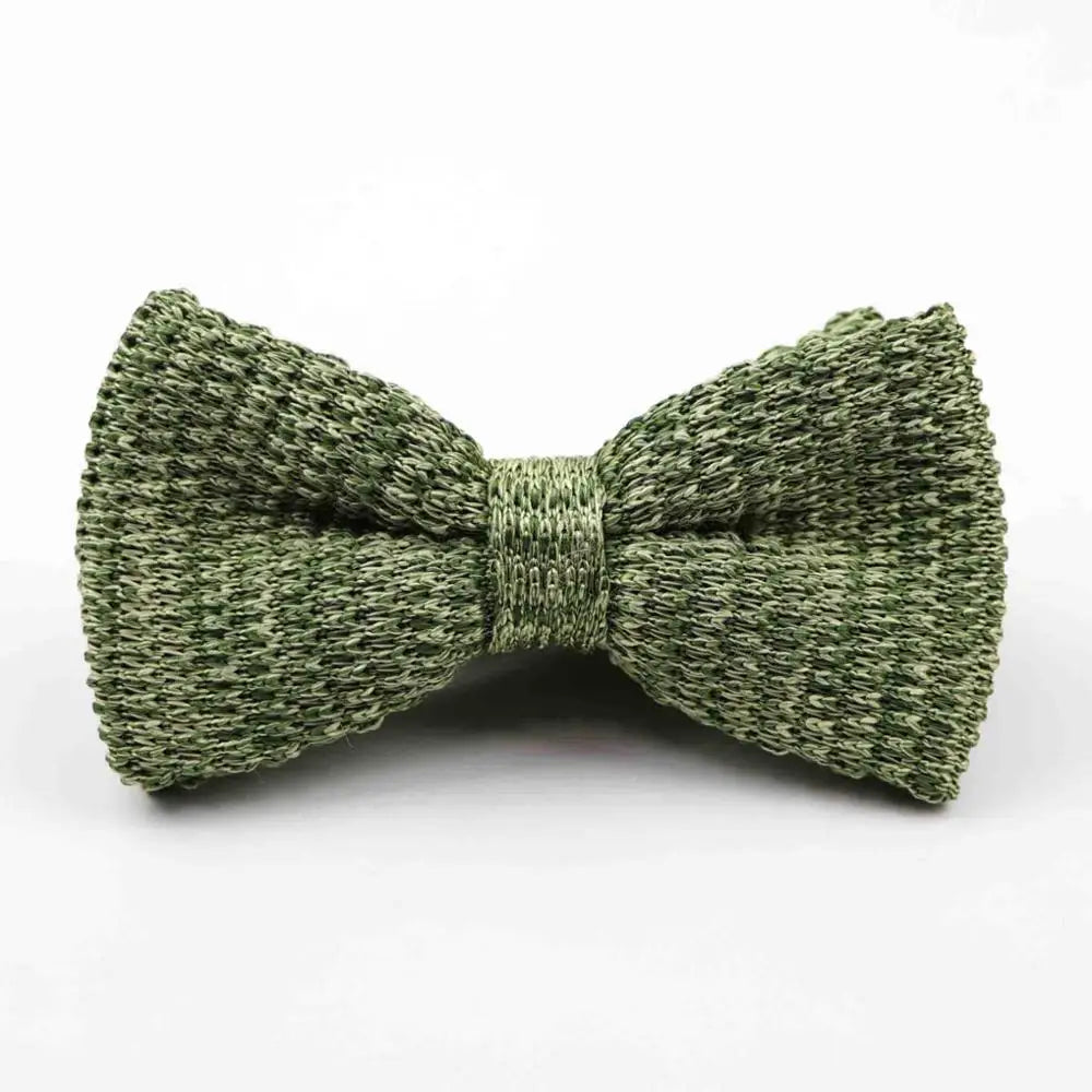 M&T Wear - Knitted Solid Color Tuxedo Bow Tie (Single/Double Deck)