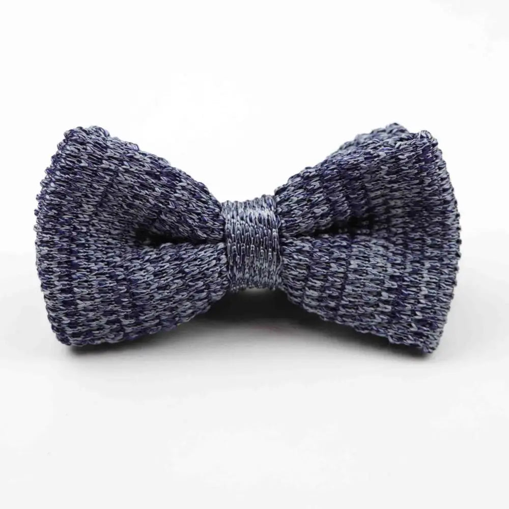 M&T Wear - Knitted Solid Color Tuxedo Bow Tie (Single/Double Deck)
