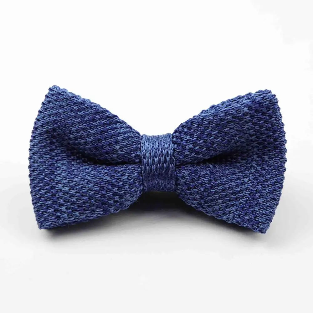 M&T Wear - Knitted Solid Color Tuxedo Bow Tie (Single/Double Deck)