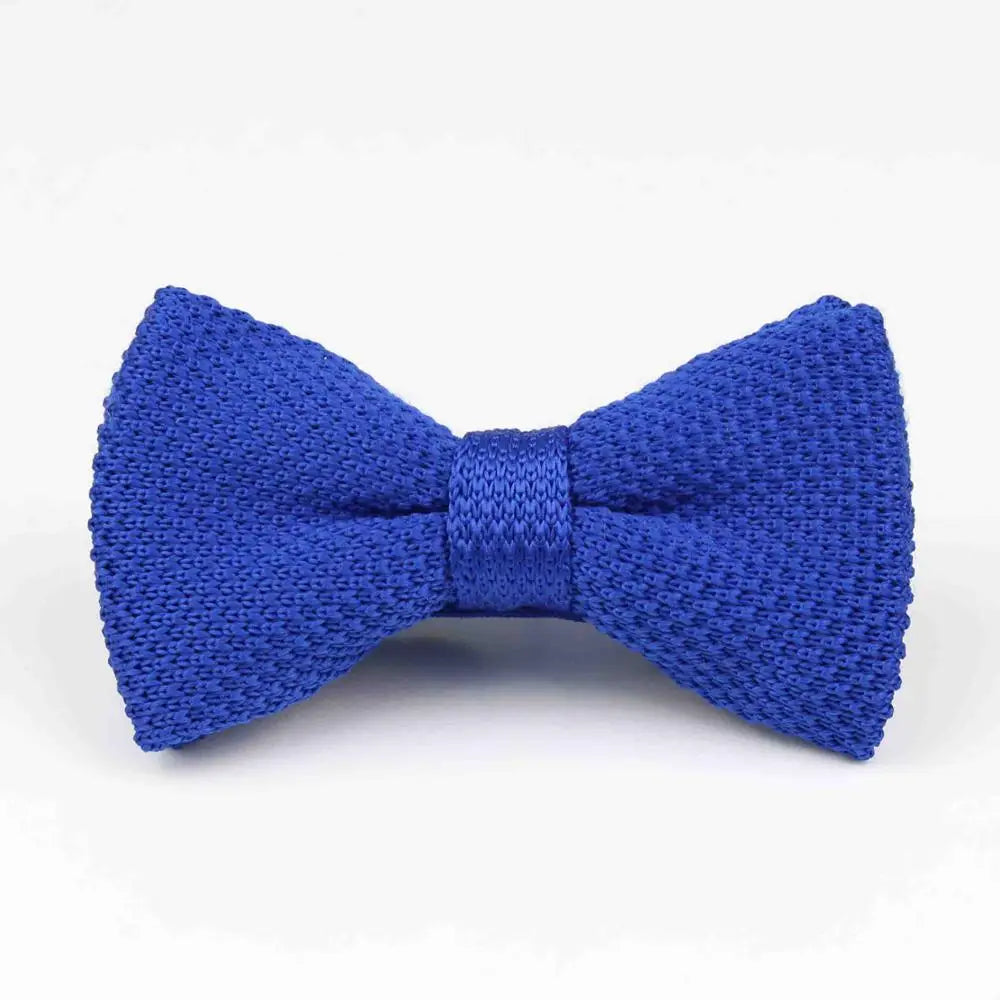 M&T Wear - Knitted Solid Color Tuxedo Bow Tie (Single/Double Deck)