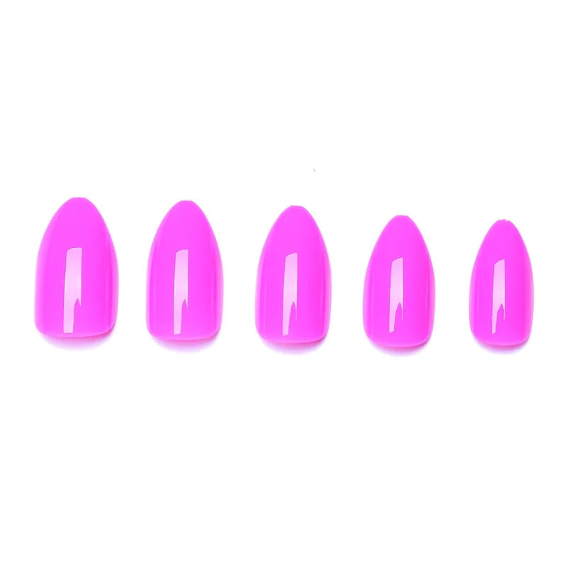 M&T Wear – 100PCS Claw-Shaped Full-Cover False Nails | Glossy White, Red, Orange & Natural