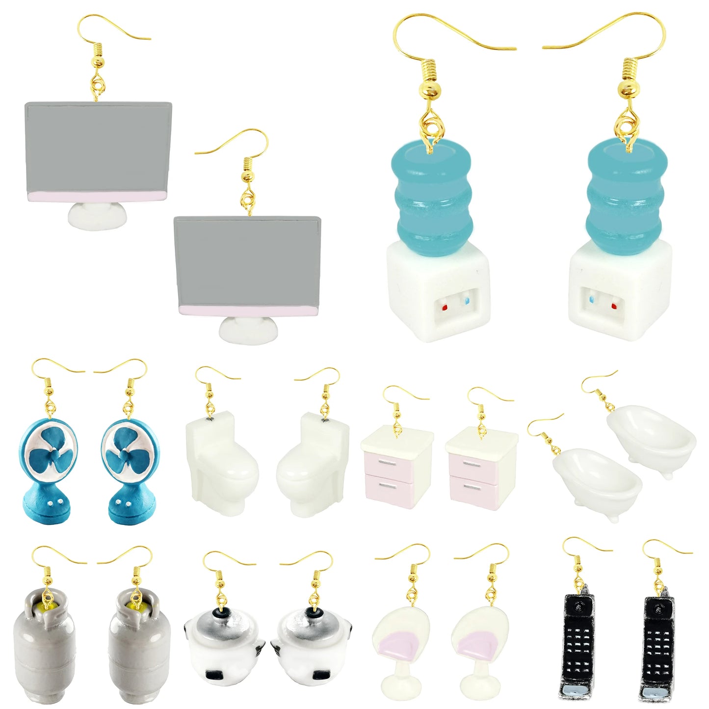 M&T Wear - Cute Resin Cartoon Drop Earrings for Women