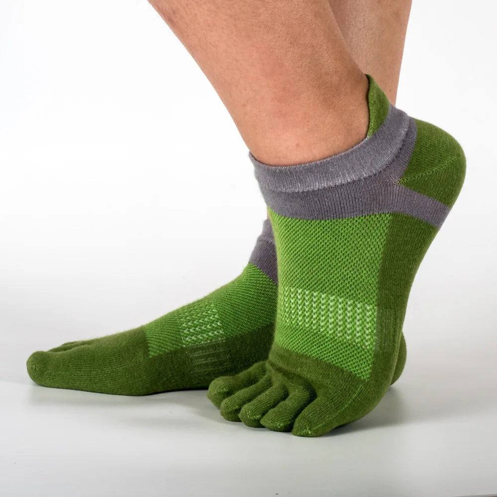 M&T Wear - Performance Cotton Mesh Finger Toe Socks for Men