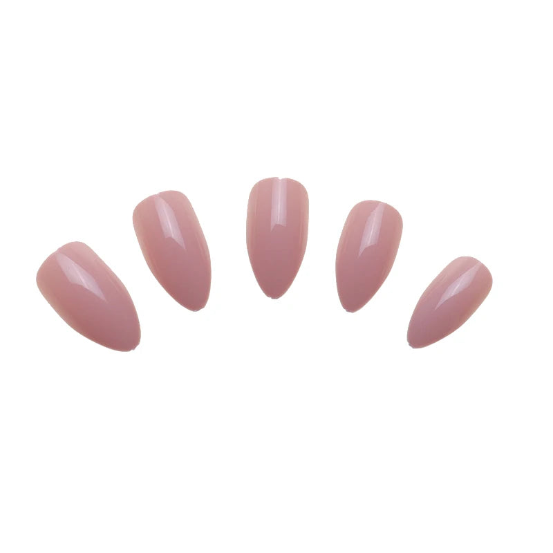 M&T Wear – 100PCS Claw-Shaped Full-Cover False Nails | Glossy White, Red, Orange & Natural