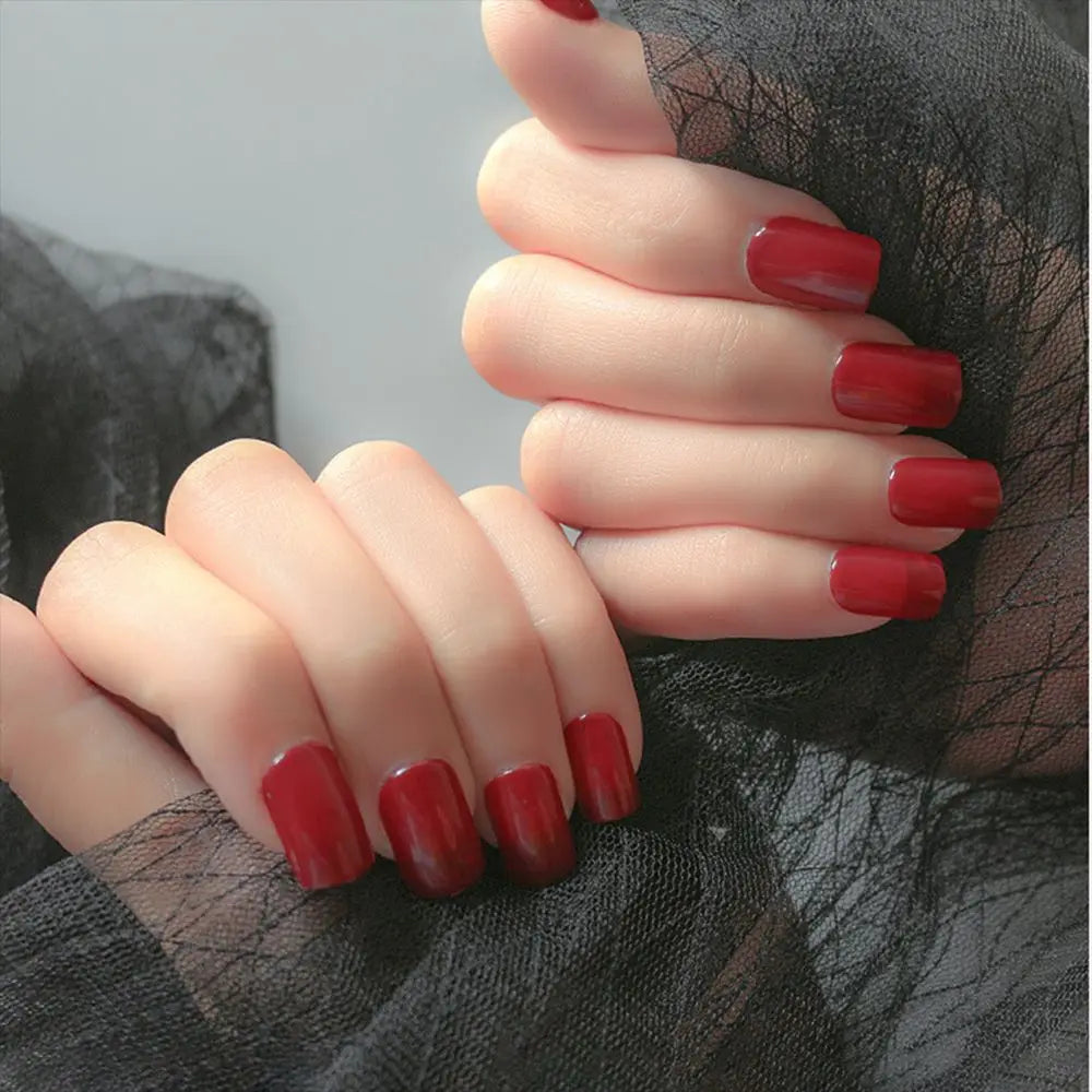 M&T Wear – 24PCS Coffin & Square Press-On Nails with Glue Stick