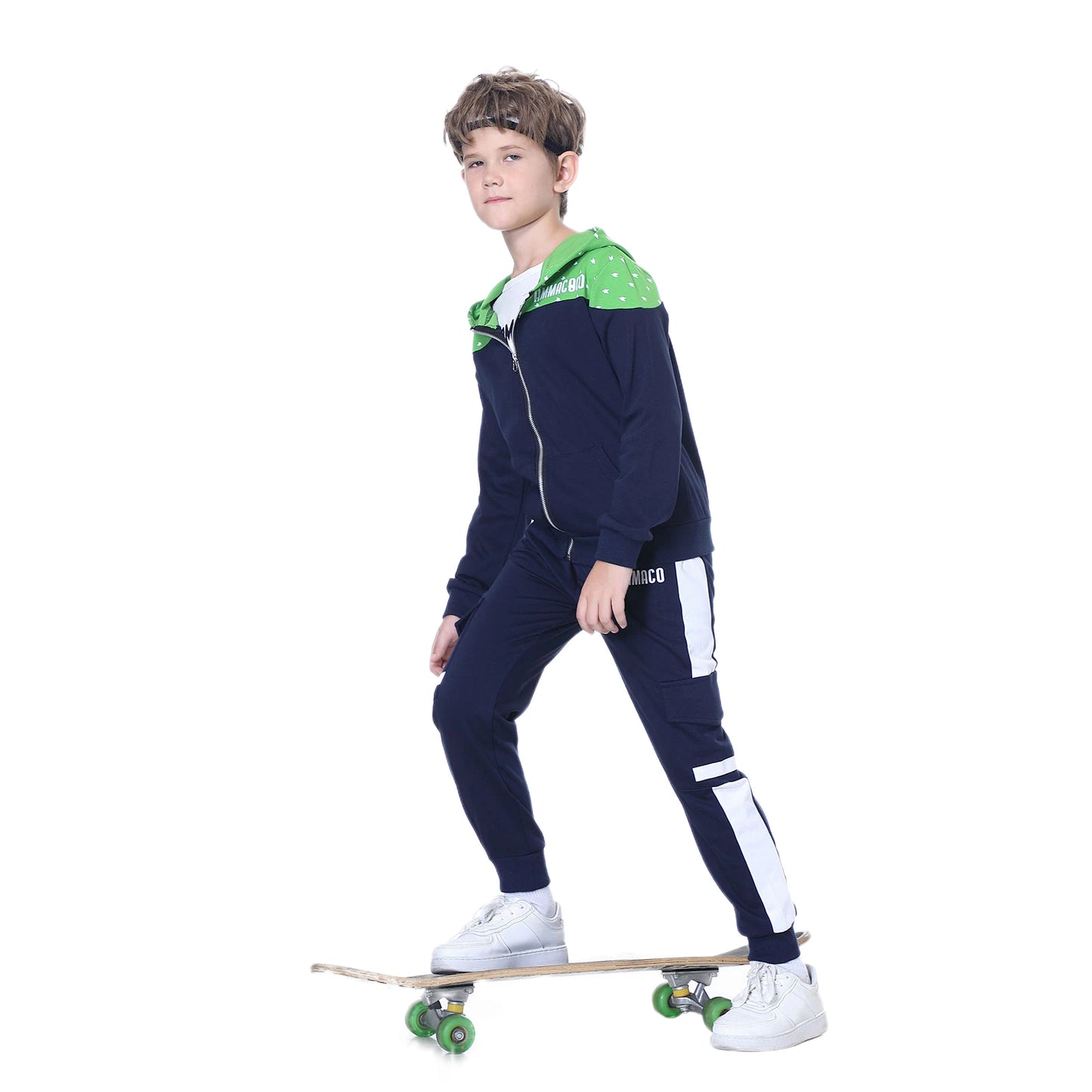 M&T Wear - Kids Tracksuits, Teen Boys School Sweat suits Fashion Cotton Hooded Tops + Pants Set,Soft Children's Long Sleeve Sportswear