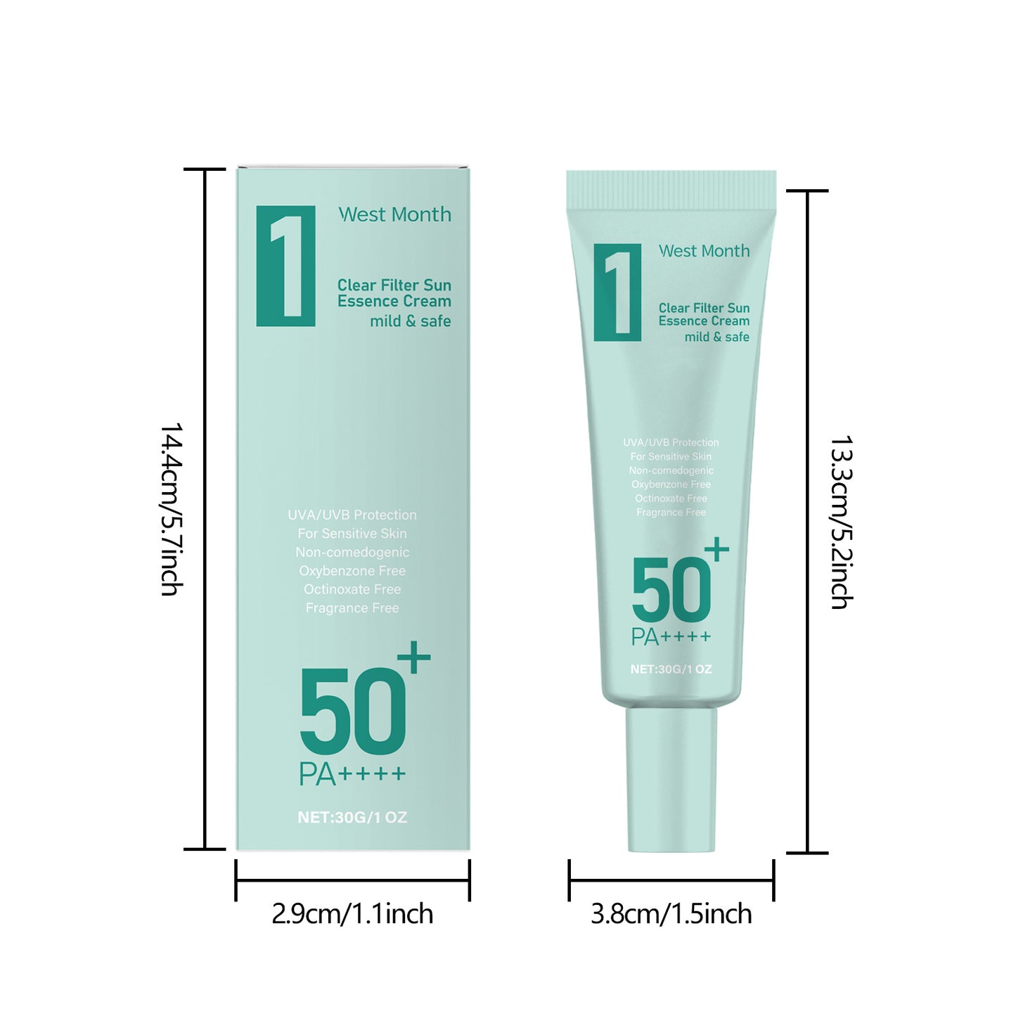 Anti Sun Cream SPF50 UV Defense Broad Spectrum Sunlight Protection Reduce Redness Hydrating Waterproof Prevent Sunburn Sunscreen