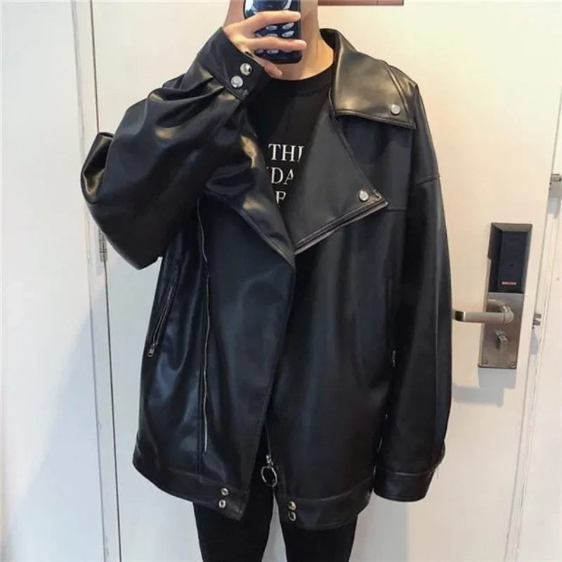 M&T Wear - Trendy Leather Jacket for Men Casual Man Coat Korean Reviews Many Fast Delvery Stylish Harajuku Y2k Cold Vintage New In Deals