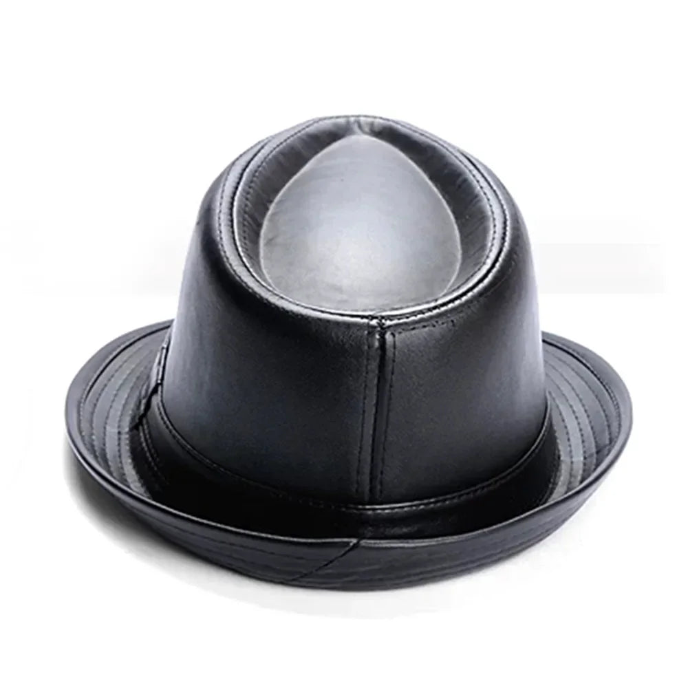 M&T Wear - Retro Faux Leather Cowboy Bowler Hat