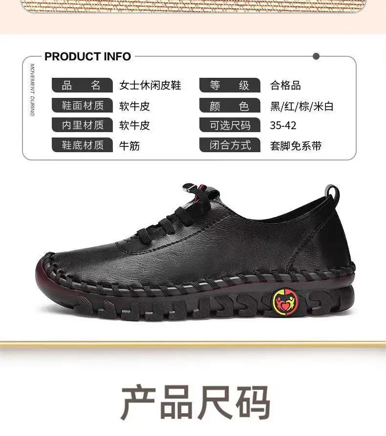 M&T Wear - Women's Flat Shoes New Orthopedic Loafers Woman Moccasins Stitched Slip On Ballet Flats For Women Nurse Shoes Medical