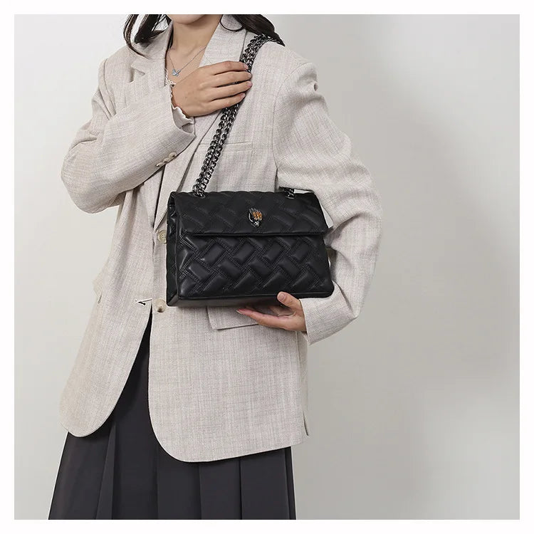 M&T Wear - Women’s Quilted Embroidery Chain Bag