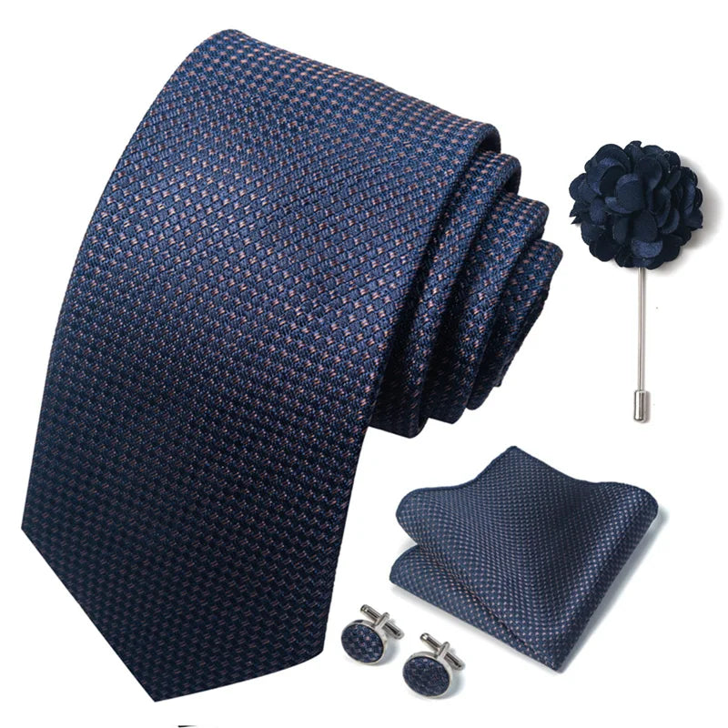 M&T Wear - Luxury Paisley Floral Tie & Accessory Set