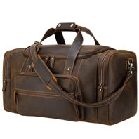 M&T Wear - New Fashion Genuine Leather Travel Duffle Bag & Weekend Tote