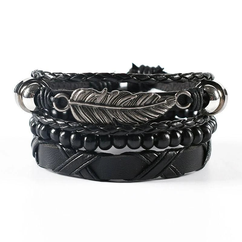 M&T Wear - 06 2024 Leather Braided Bracelet for Men
