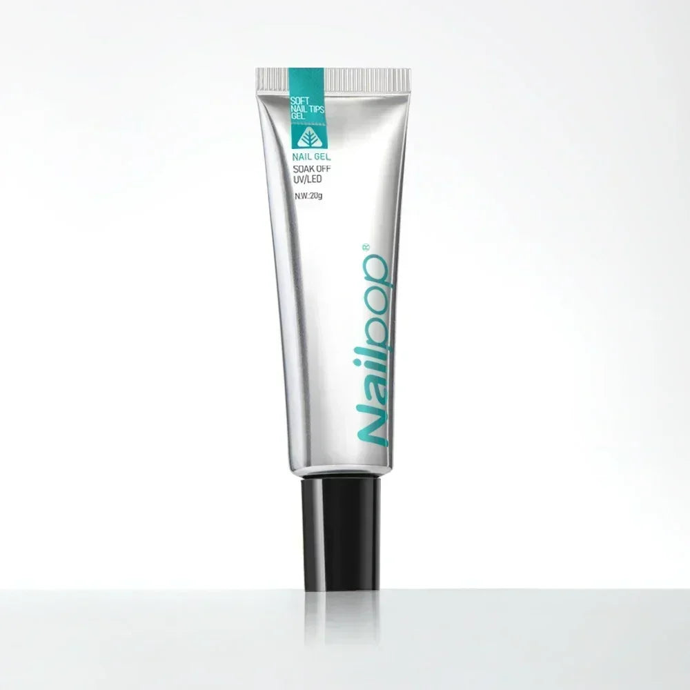 M&T Wear - Soft Nail Tips Gel Glue 20g | Long-Lasting Adhesive for Fake Nails