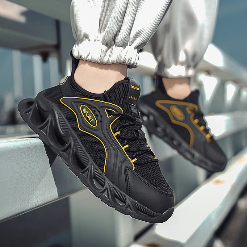 M&T Wear - Men's Casual Shoes Men Casual and Comfortable Running Sneakers Durable Lace-Up Design Suitable for Outdoor Sports and Daily Wear