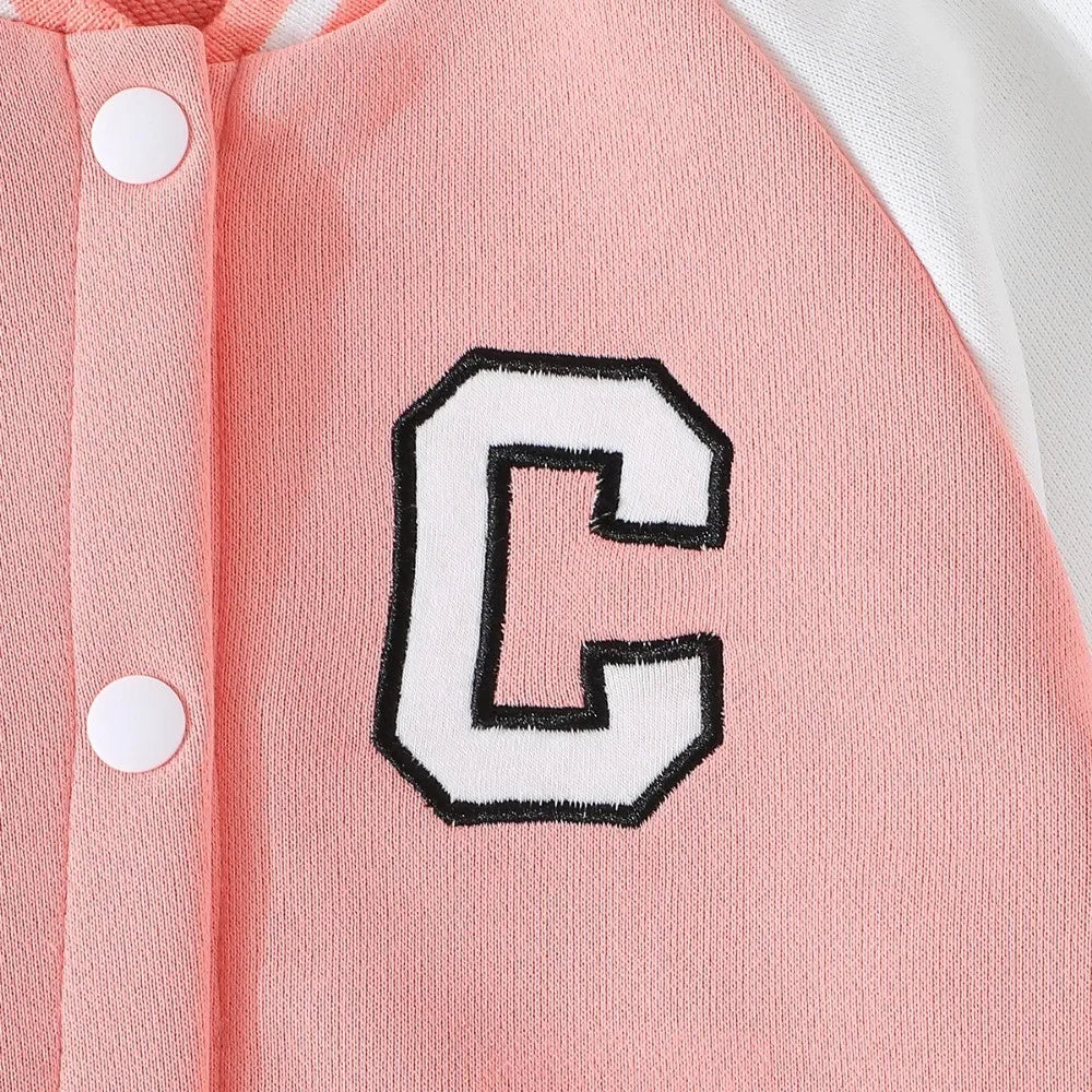 M&T Wear - Kid Girl 4-8 Years old Long Sleeve Coat and Skirt Sports Suit Outfit Toddler Infant Clothing Set Kids Wear Ootd For Baby Girl