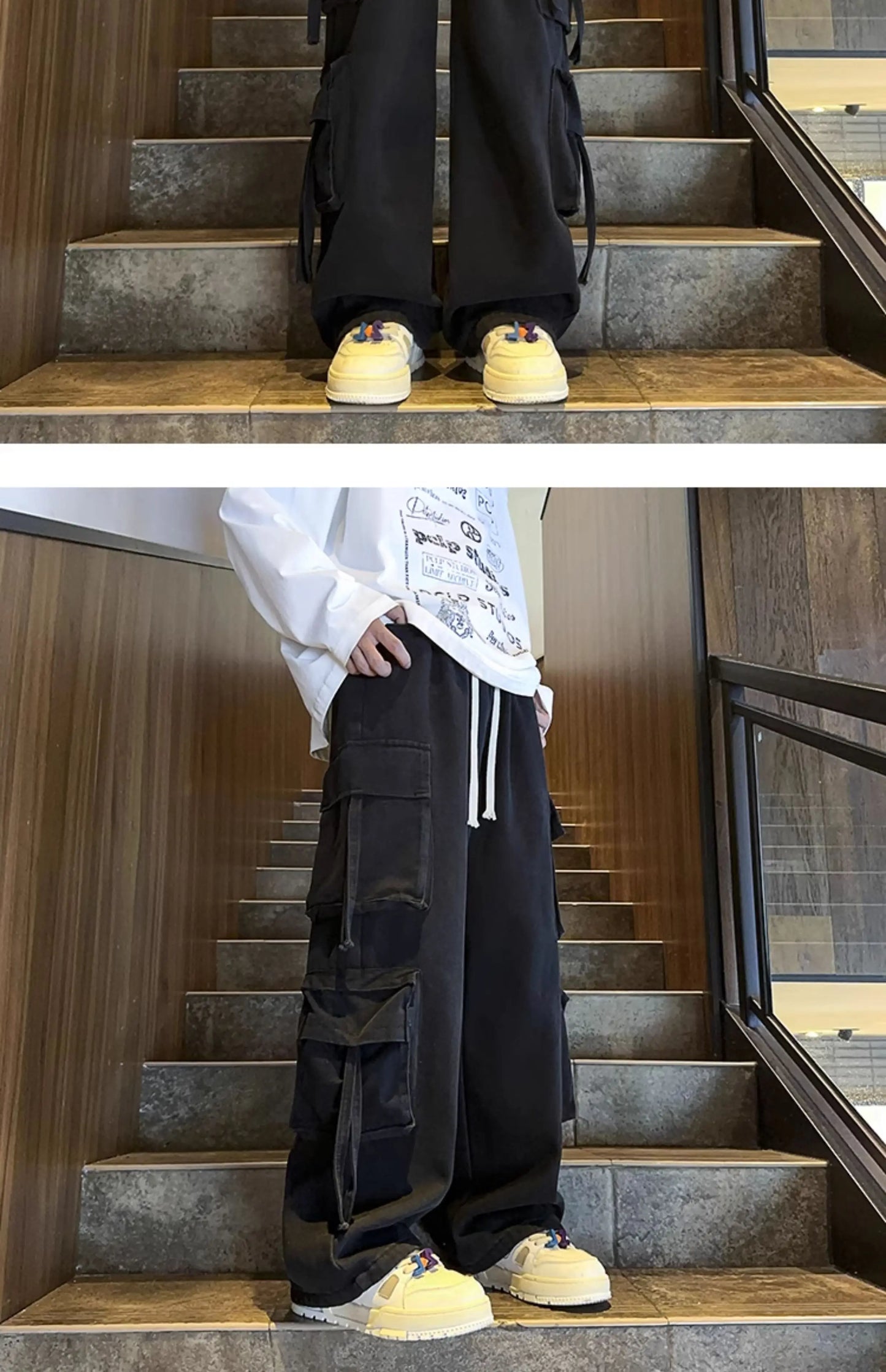 M&T Wear - Men’s Hip Hop Wide-Leg Jeans – Streetwear Style