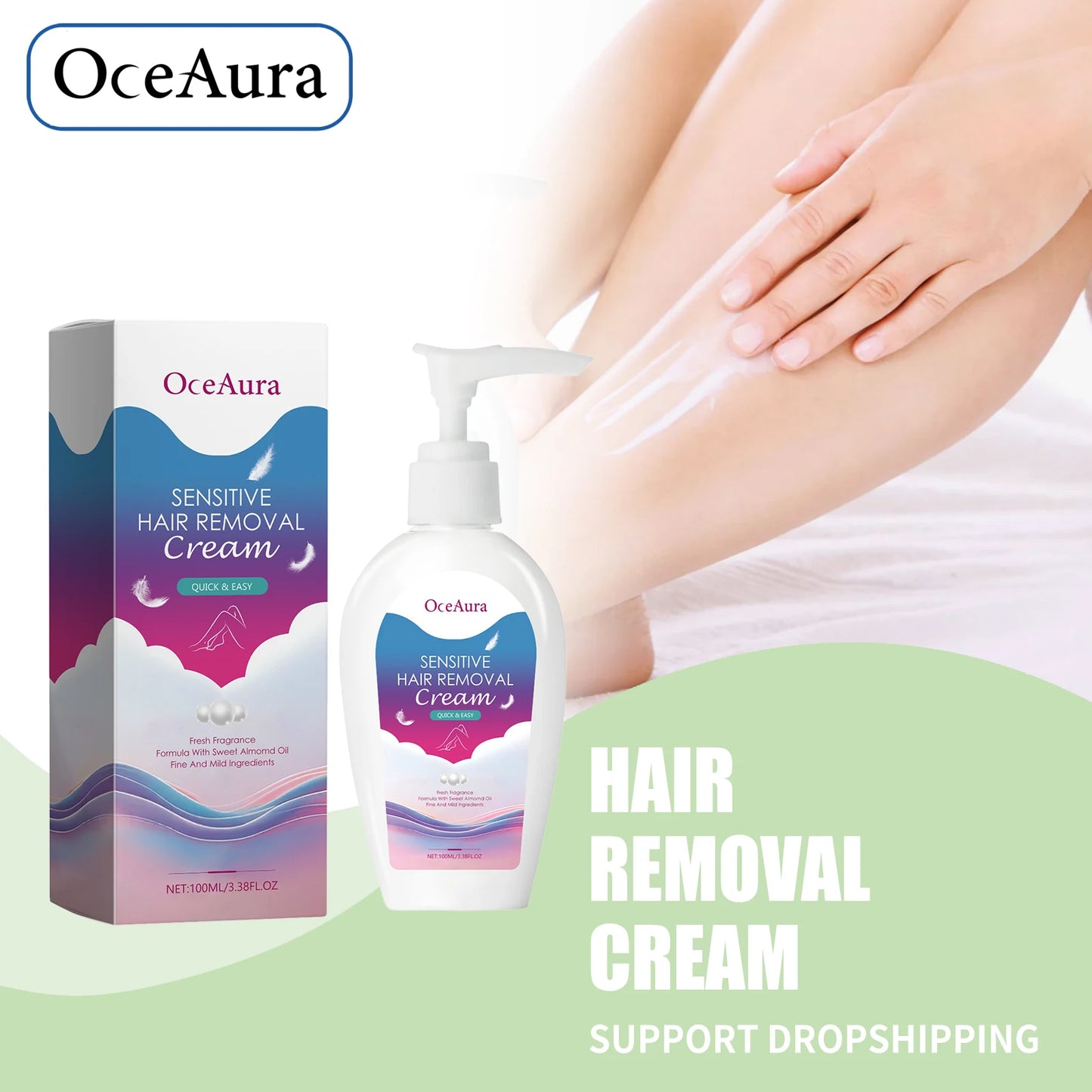 M&T Wear – OceAura Permanent Hair Removal Cream for Men